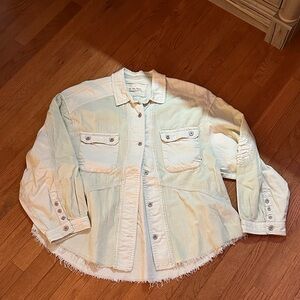 We The Free Mint Green Button Down Shirt